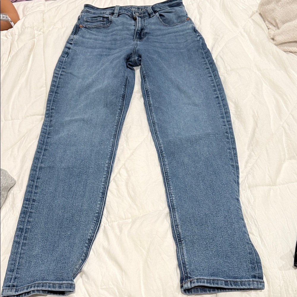 American Eagle Outfitters Light Blue Straight Leg Jeans